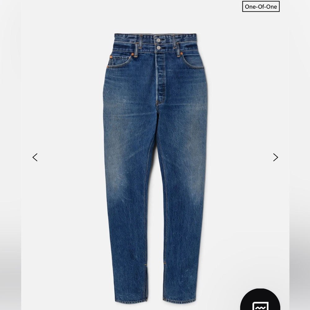 Re/done X Levi’s double waisted drainpipe NWT